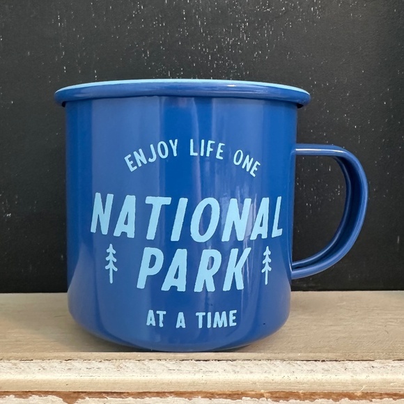 Target Bullseye Metal Enamel Camping Mugs "National Park" & "Let's Go Outside" - Picture 2 of 10
